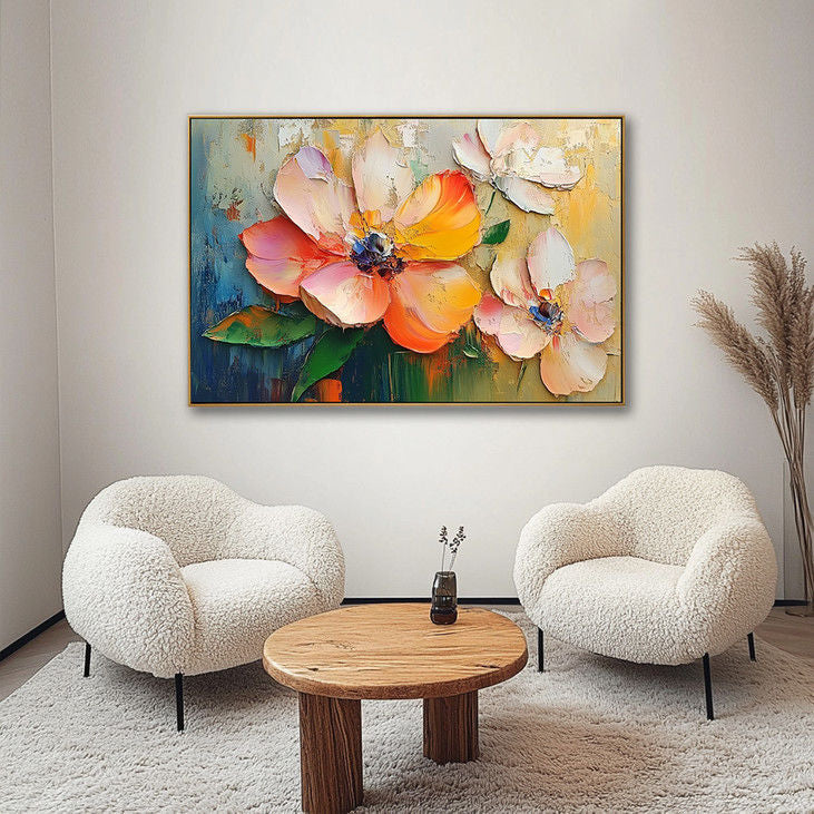 Impasto Flower Canvas Painting #YX122