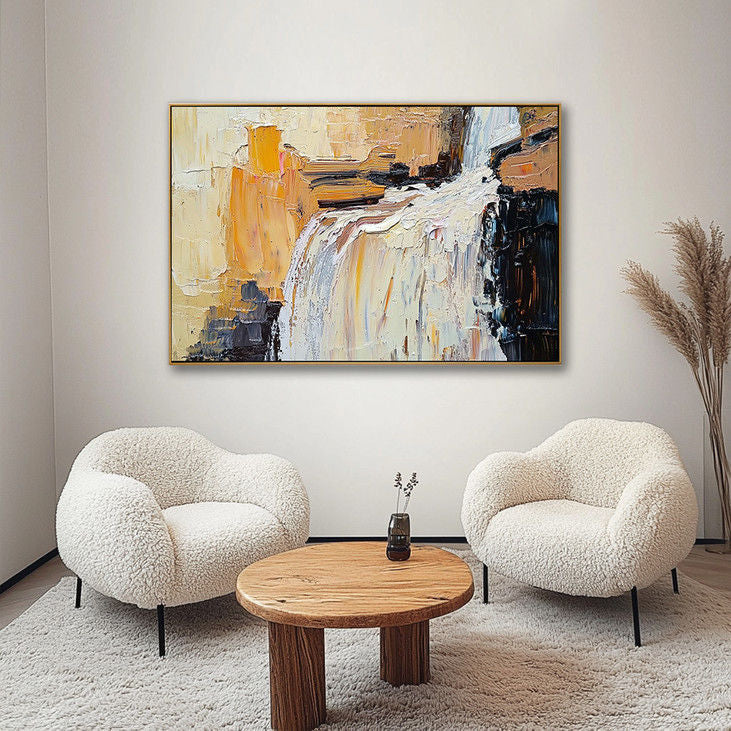 Elegant Abstract Waterfall Canvas #YX125