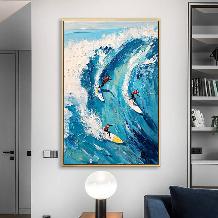 Hand Painted Surf Painting #YX228