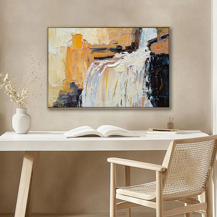 Elegant Abstract Waterfall Canvas #YX125
