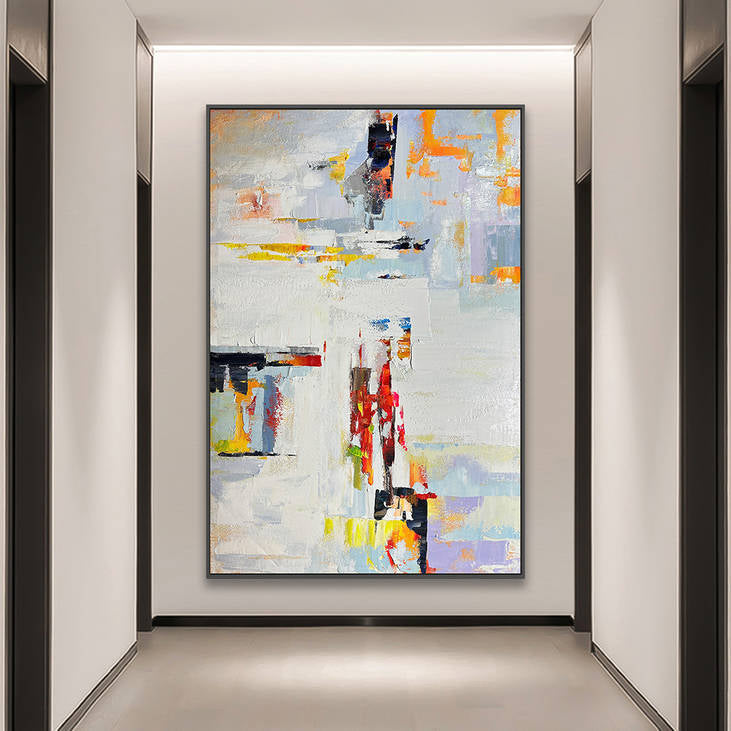 Vibrant Abstract Impasto Art #YX219