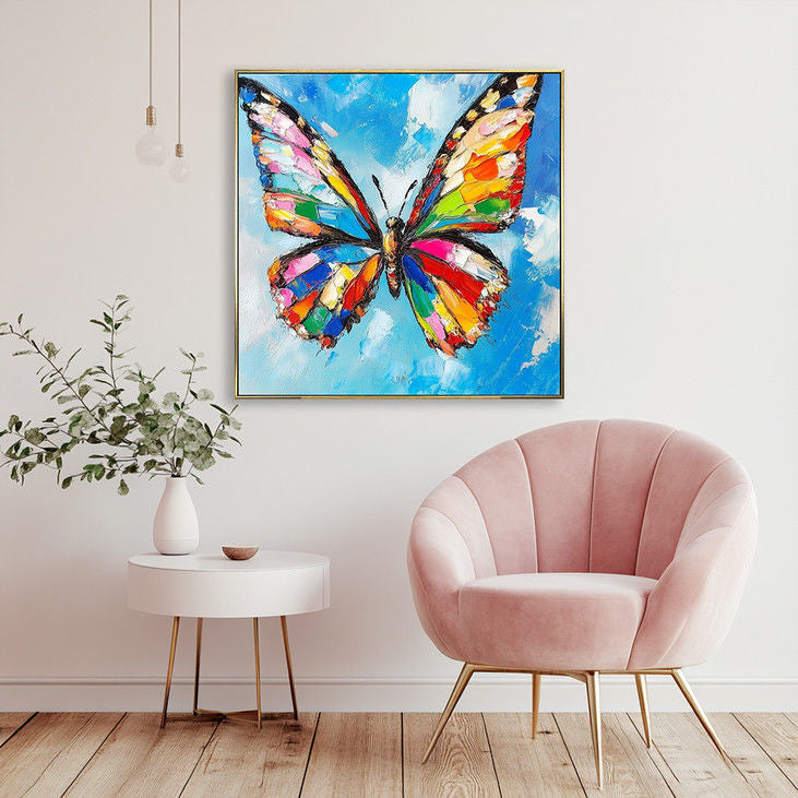 Modern Hand Painted Butterfly Art #YX142