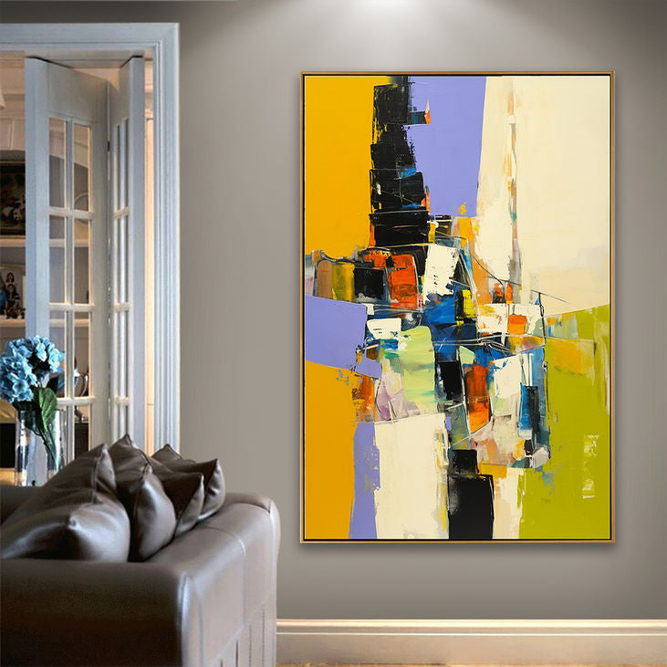 Hand Painted Modern Abstract Canvas #YX164