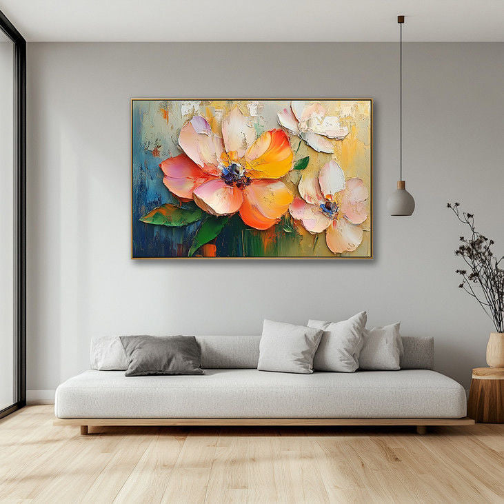 Impasto Flower Canvas Painting #YX122