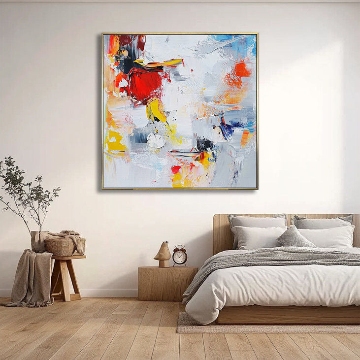 Vibrant Impasto Abstract Art #YX28