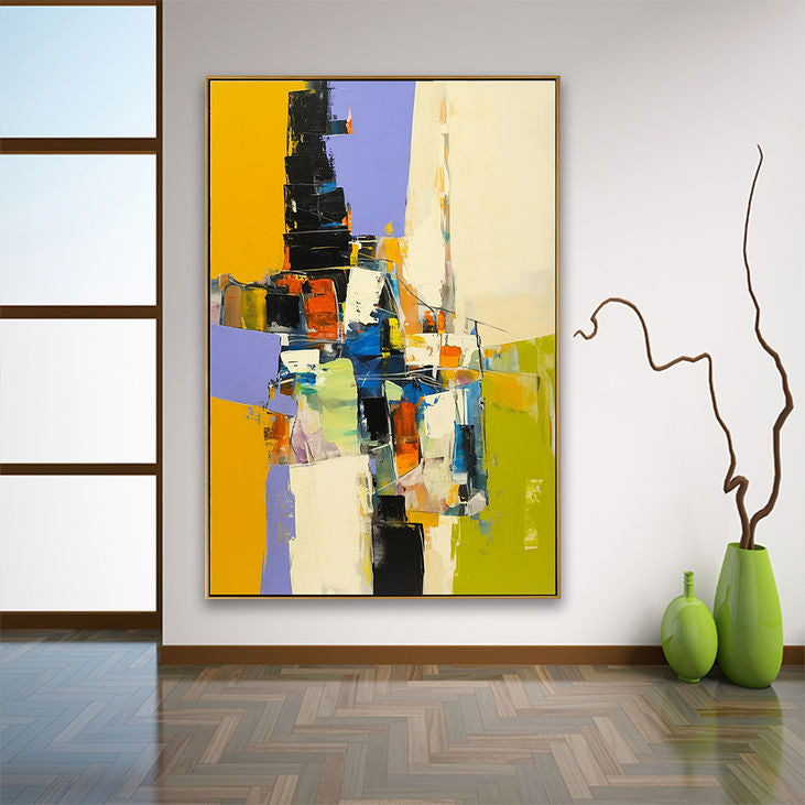 Hand Painted Modern Abstract Canvas #YX164