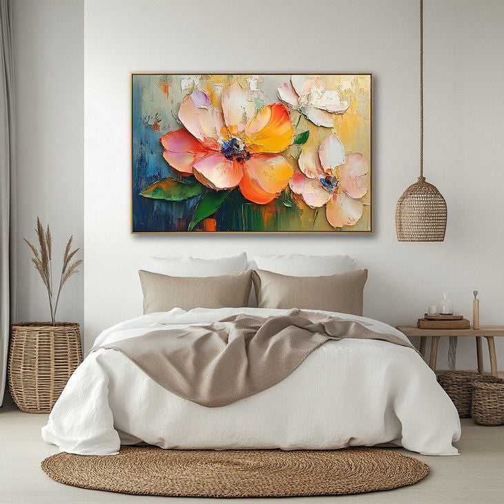 Impasto Flower Canvas Painting #YX122