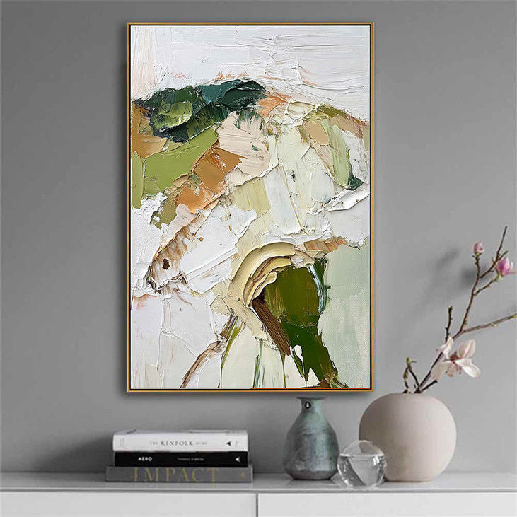 Abstract Thick Textured Canvas Art #YX65