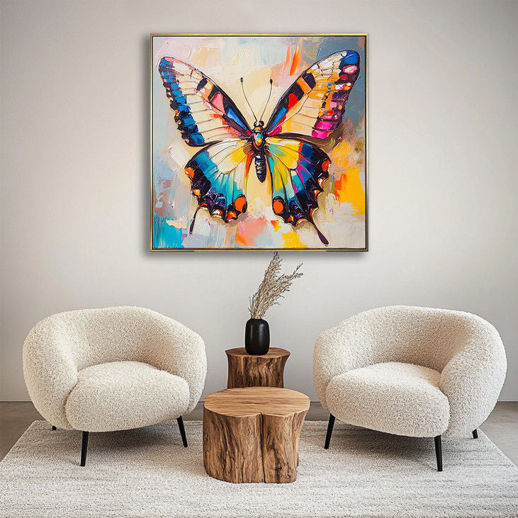 3D Textured Butterfly Canvas #YX34