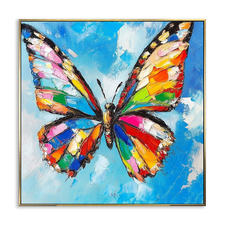 Modern Hand Painted Butterfly Art #YX142