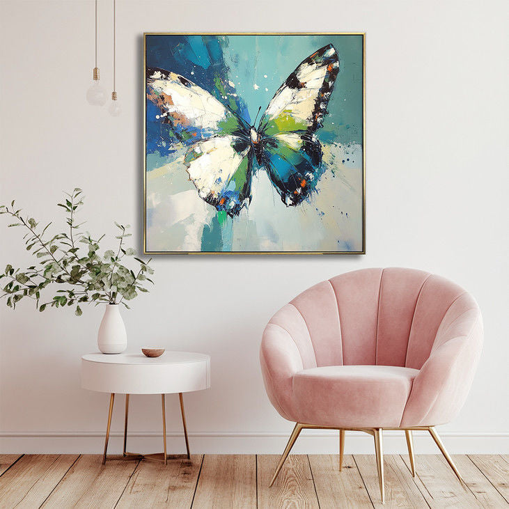 Colorful Butterfly Handmade Canvas Painting #YX24