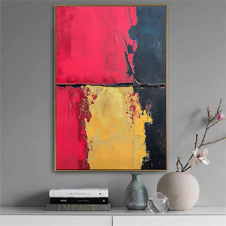 Artistic Bold Color Abstract Painting #YX169