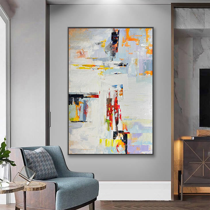 Vibrant Abstract Impasto Art #YX219