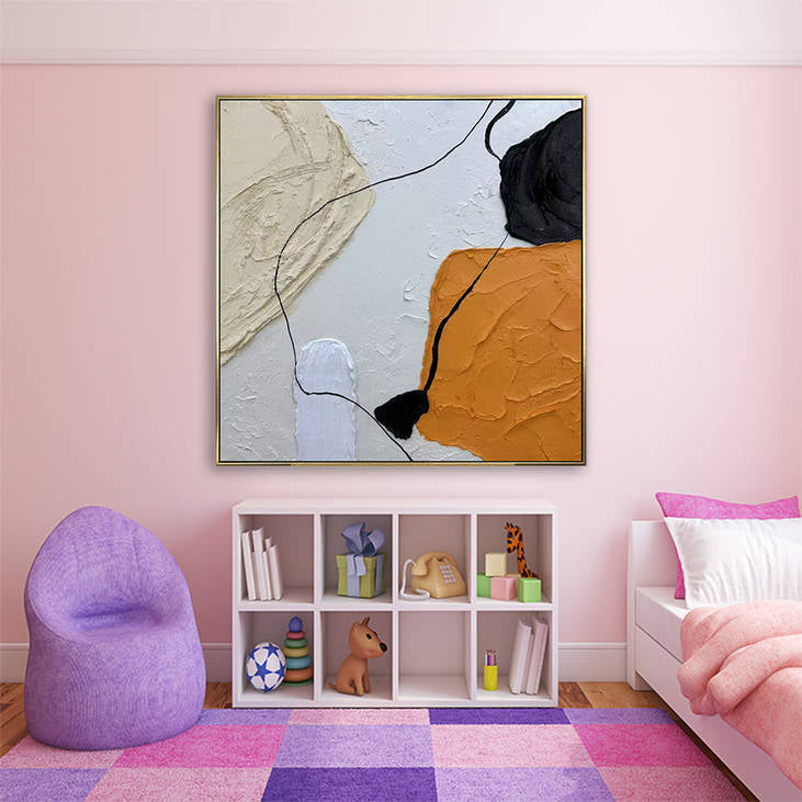 Handmade Abstract Textured Canvas Wall Art #YX297