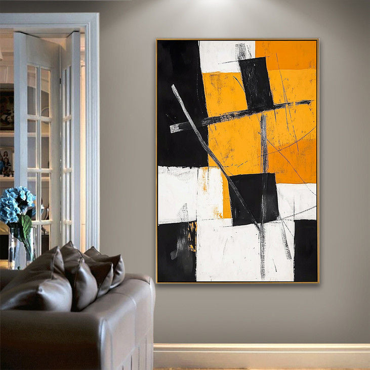 Contemporary Geometric Abstract Art #YX94