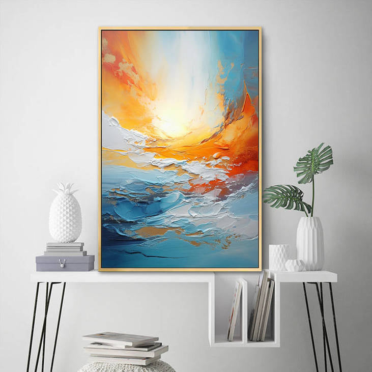 Hand Painted Abstract Seascape #VA28