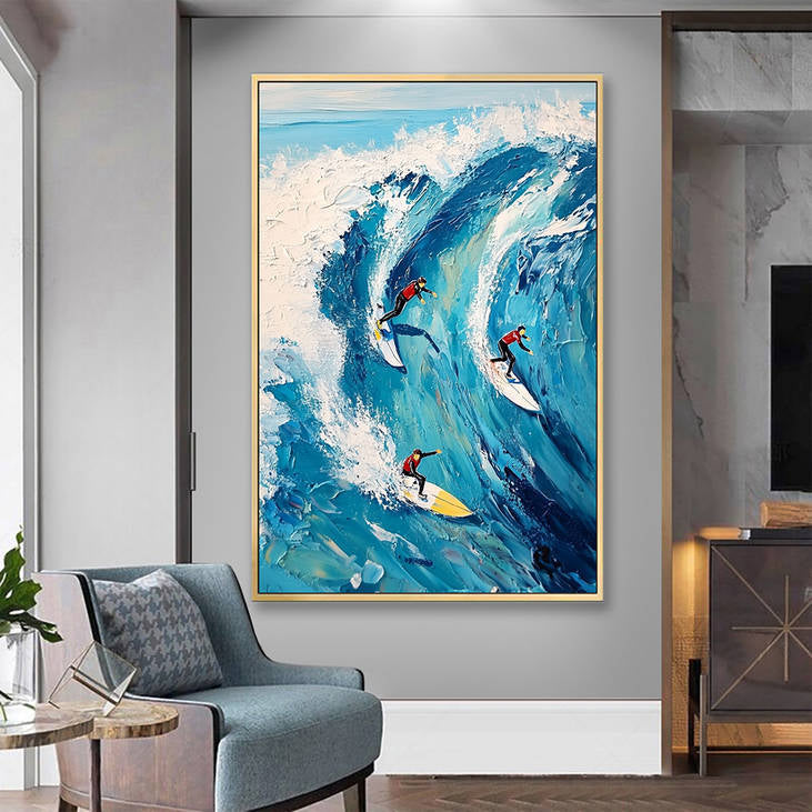 Hand Painted Surf Painting #YX228