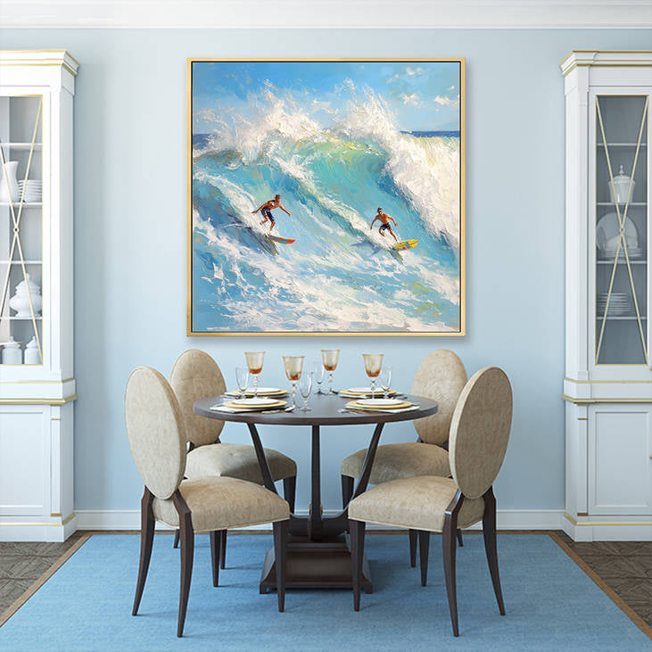 3D Textured Surfing Painting #YX225