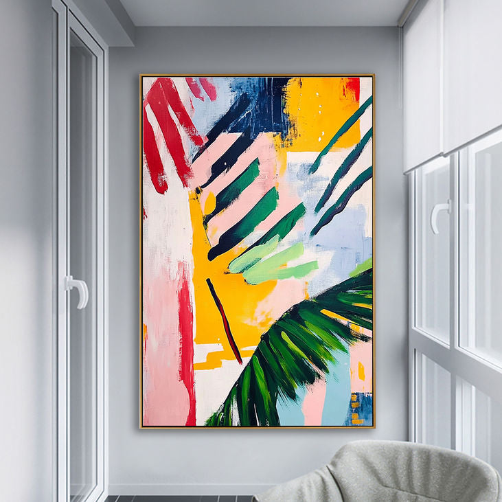 Vibrant Abstract Art: Colorful Modern Canvas #YX187