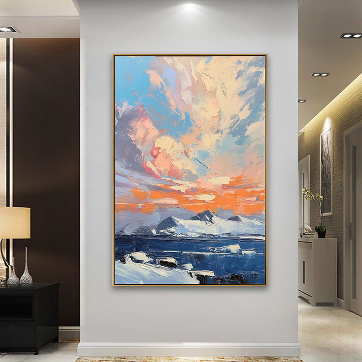 Abstract Sunset Landscape Wall Art #YX163