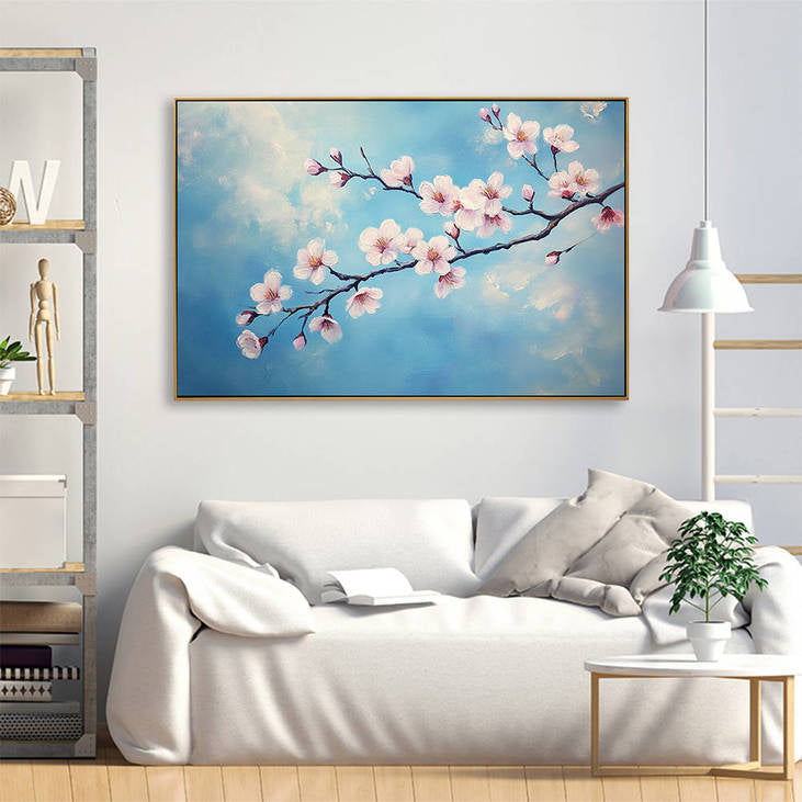 Hand Painted Cherry Blossom on Canvas #YX347