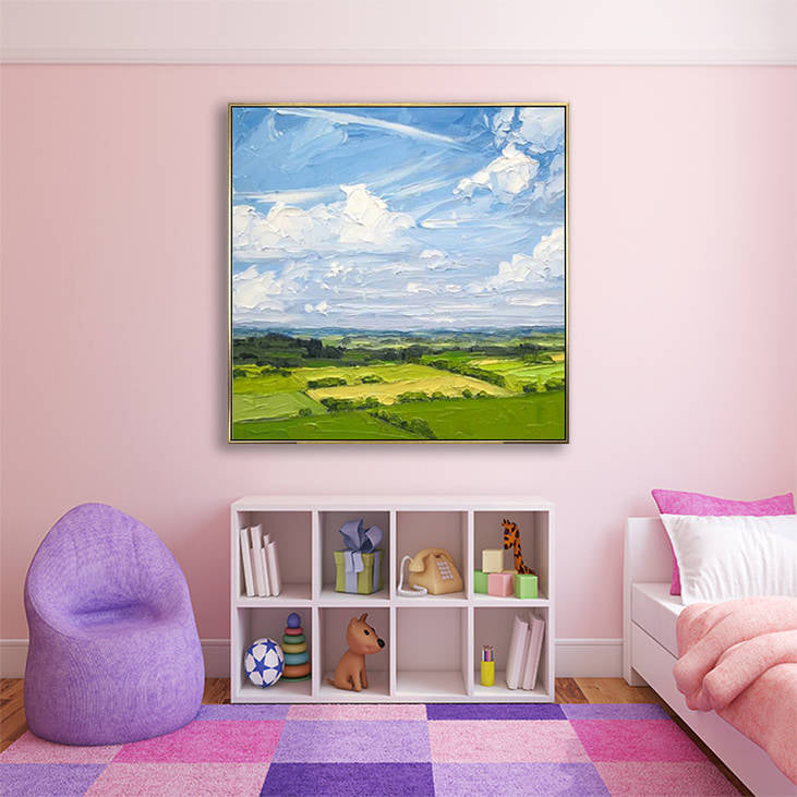 Hand Painted Landscape Painting on Canvas #YX305