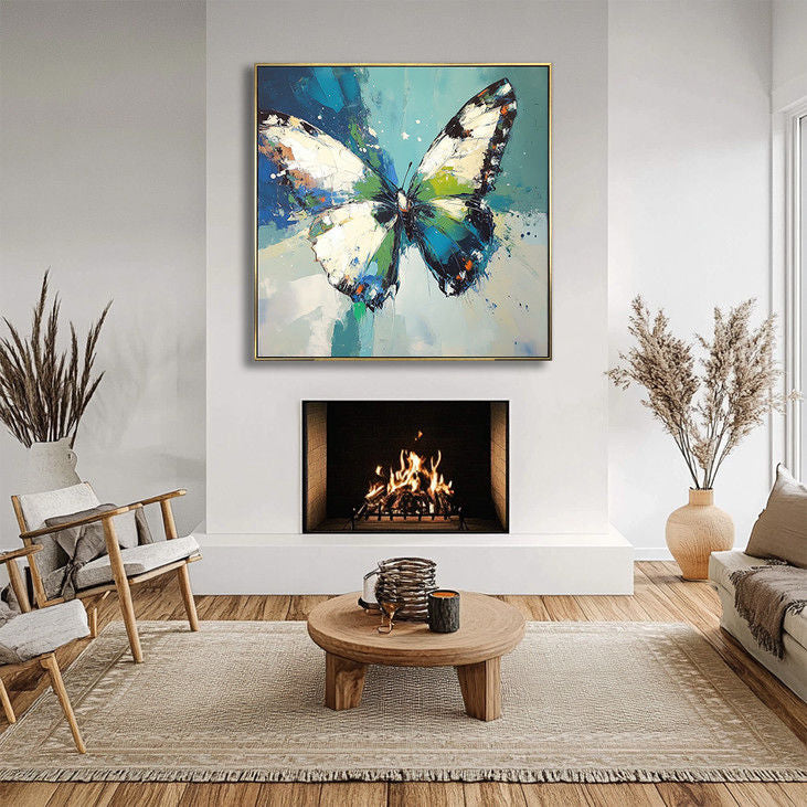 Colorful Butterfly Handmade Canvas Painting #YX24