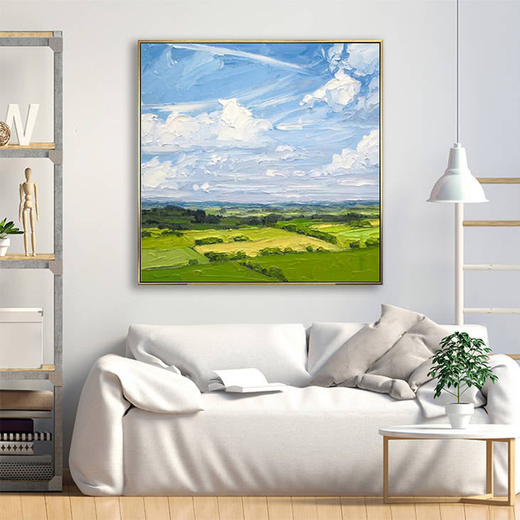 Hand Painted Landscape Painting on Canvas #YX305