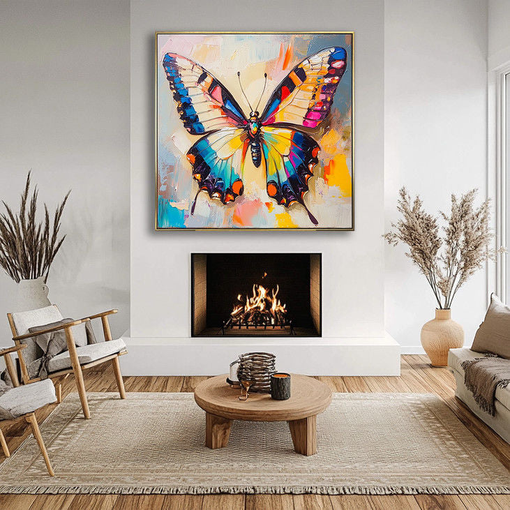 3D Textured Butterfly Canvas #YX34