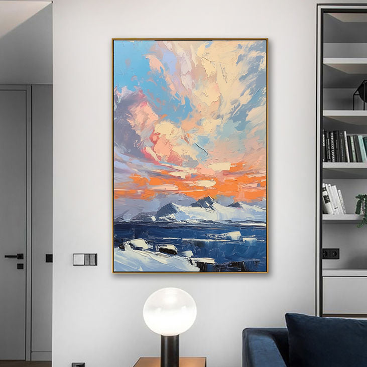 Abstract Sunset Landscape Wall Art #YX163