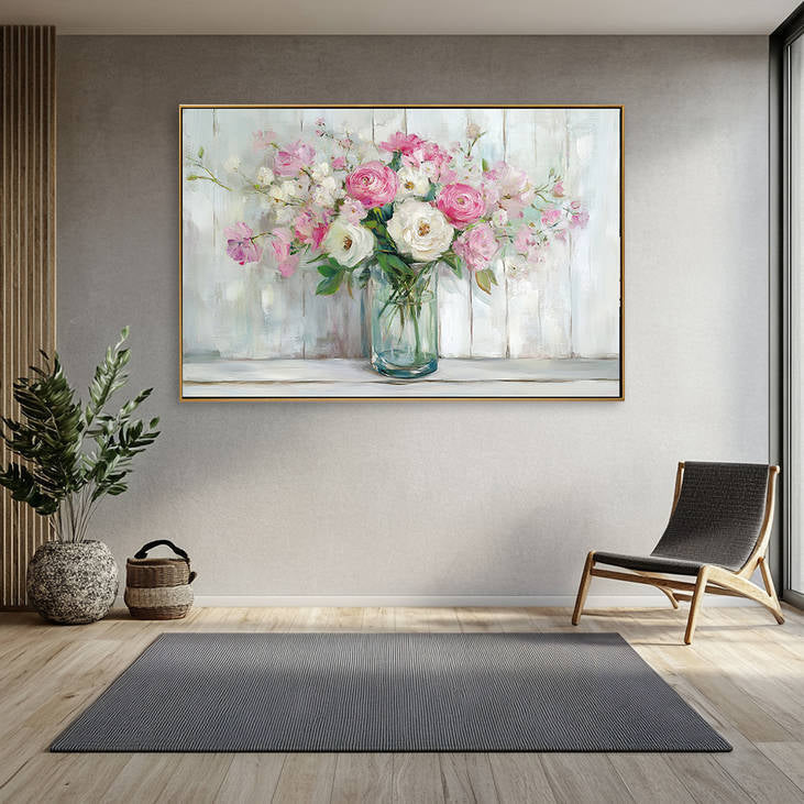 Hand Painted Flower Vase Art #YX208