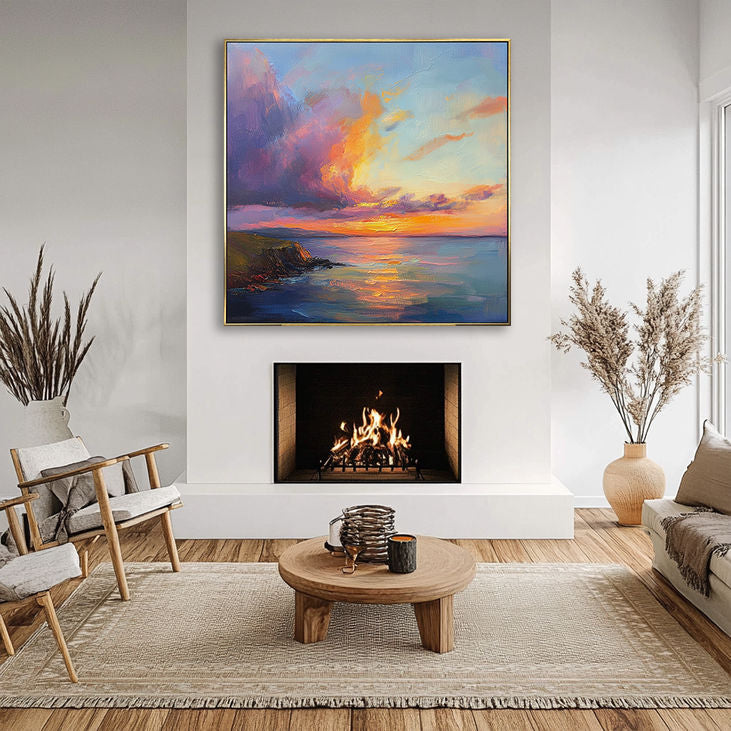 Romantic Coastal Landscape Art #YX158