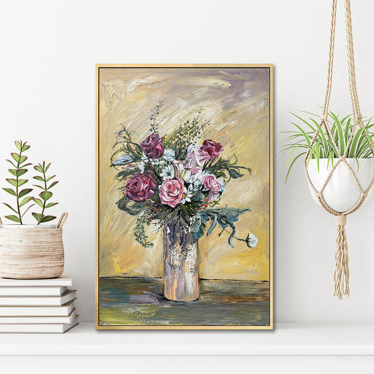 Impressionist Flower Vase Art #VA359