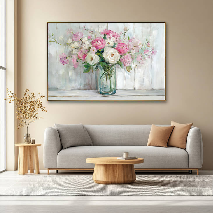 Hand Painted Flower Vase Art #YX208