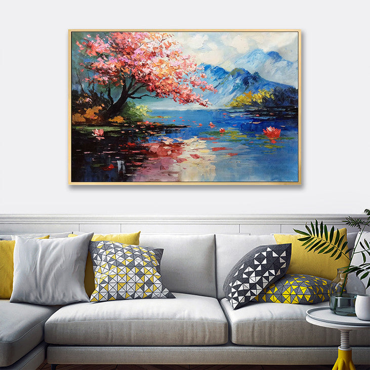 Hand Painted Landscape Canvas #VA331