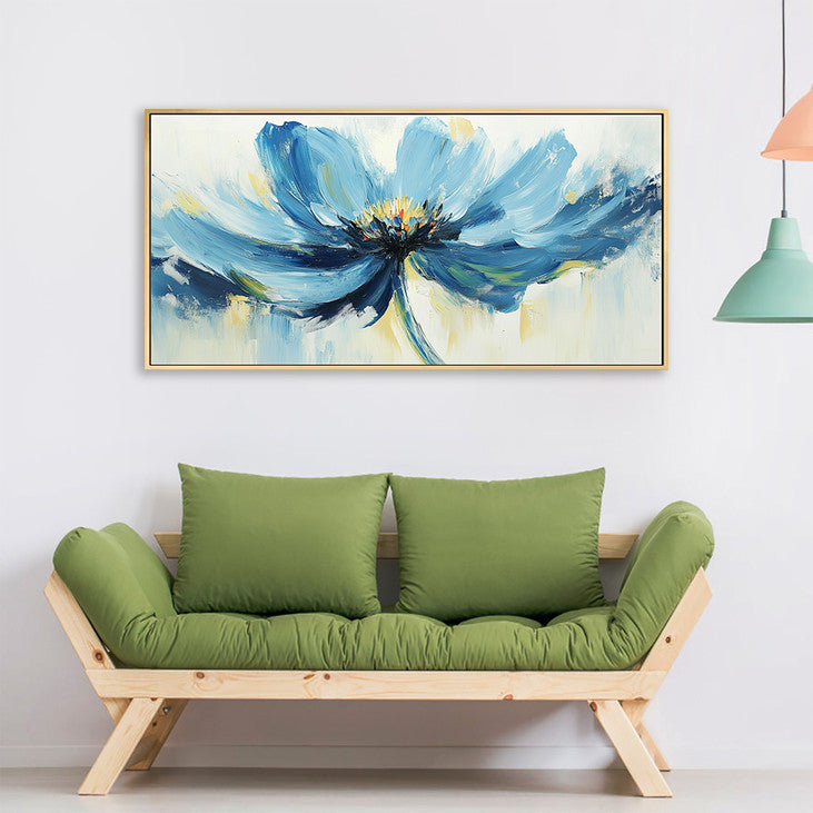 Blue Blossom Canvas for Living Room #VA350