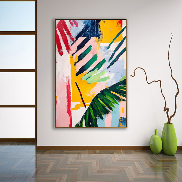 Vibrant Abstract Art: Colorful Modern Canvas #YX187