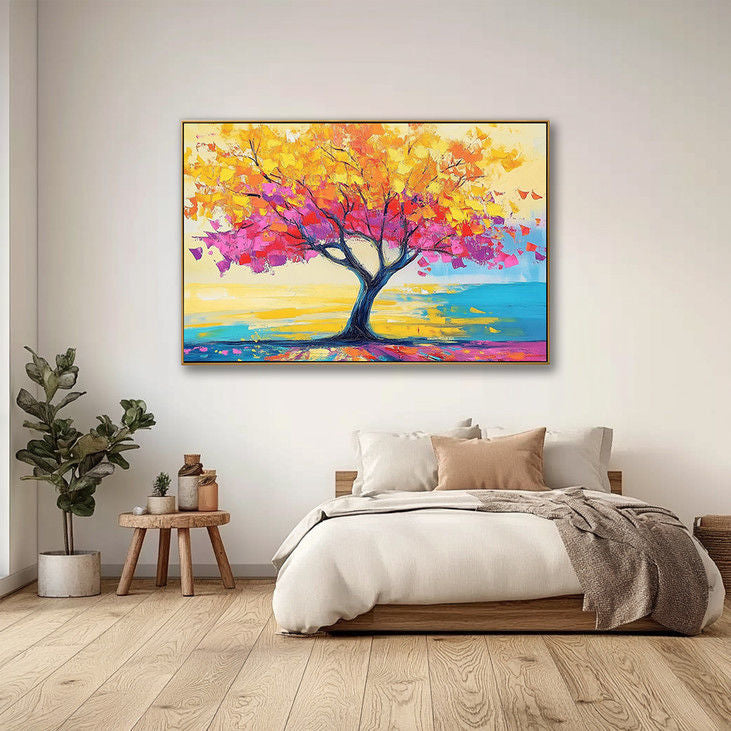 Multicolor Tree Landscape Art #YX113