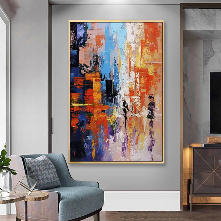Abstract City Street Canvas #YX231