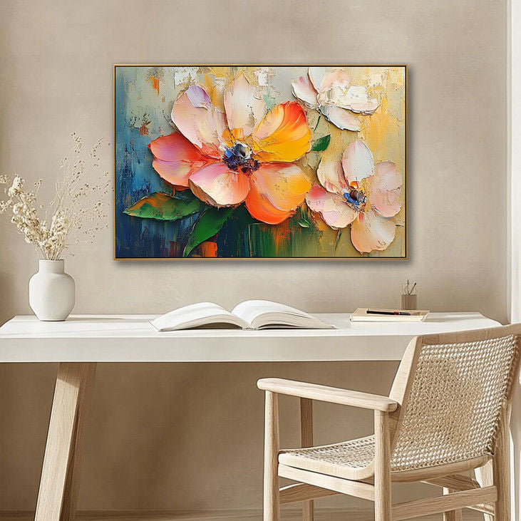 Impasto Flower Canvas Painting #YX122