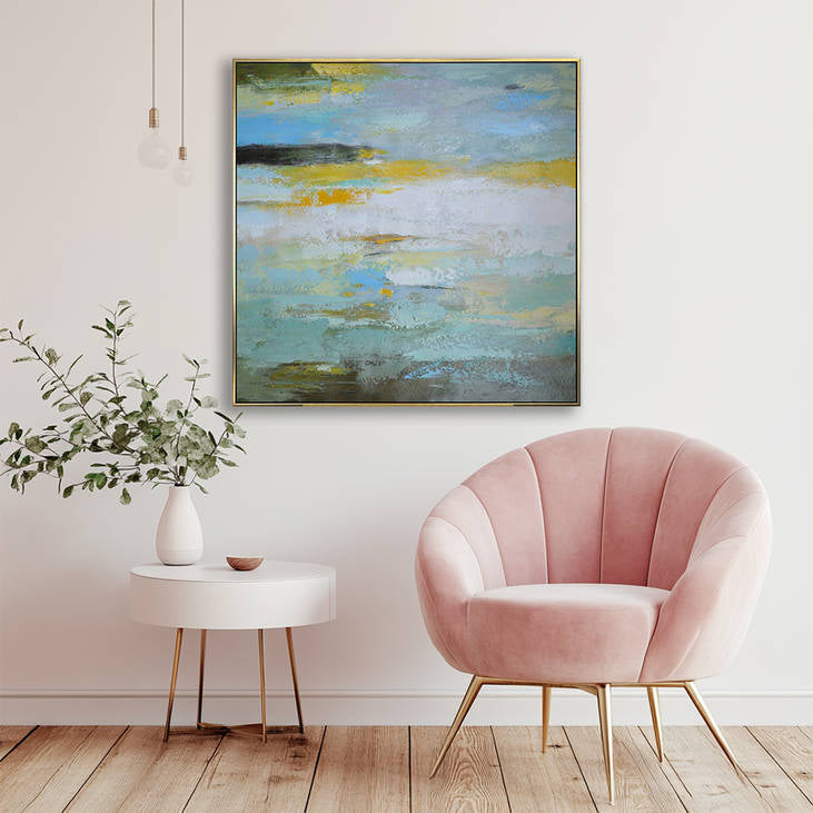 Abstract Hand Painted Canvas Art #YX302