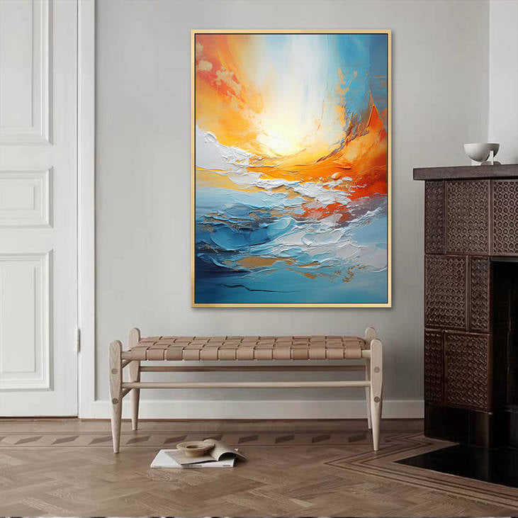 Hand Painted Abstract Seascape #VA28