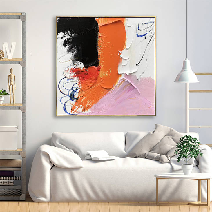 Hand Painted Abstract Textured Canvas Wall Art #YX303