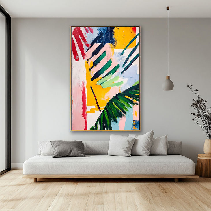 Vibrant Abstract Art: Colorful Modern Canvas #YX187
