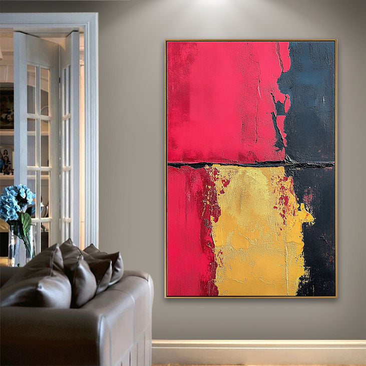 Artistic Bold Color Abstract Painting #YX169