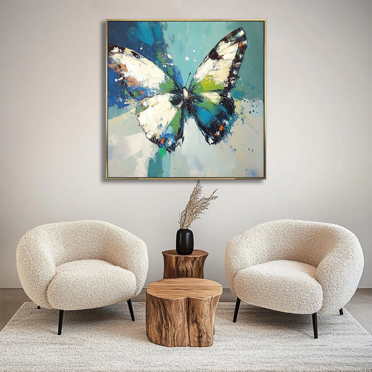 Colorful Butterfly Handmade Canvas Painting #YX24