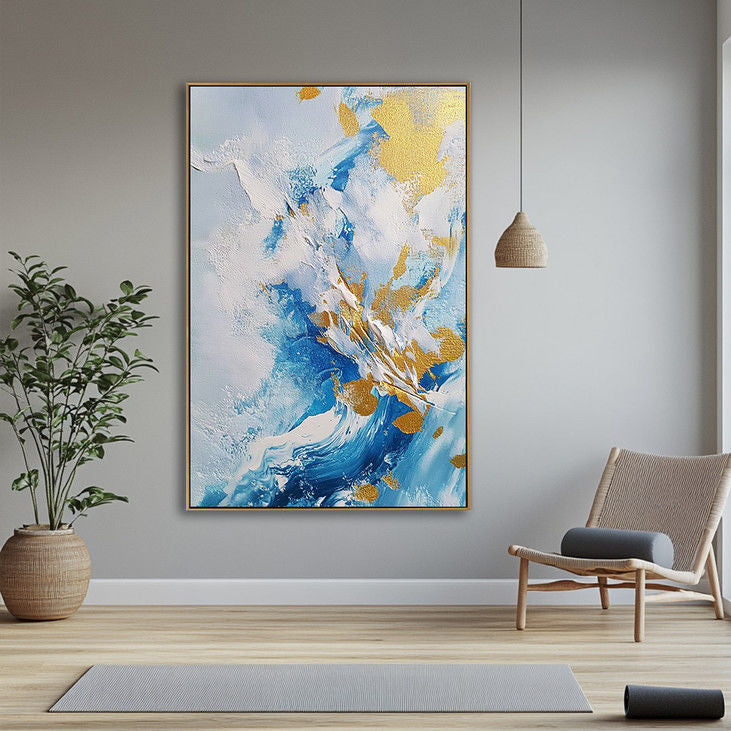 Contemporary Gold Foil Art #YX82