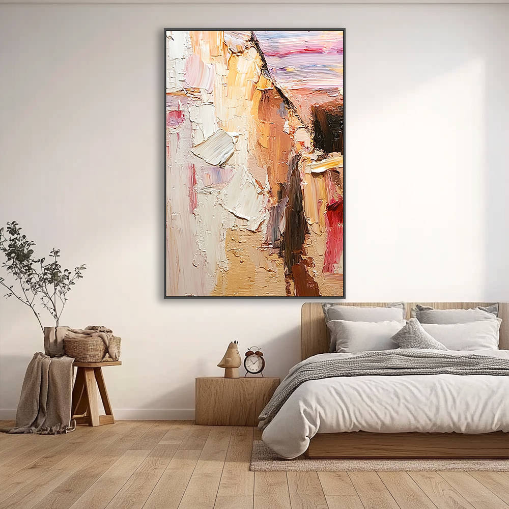 vertical canvas painting