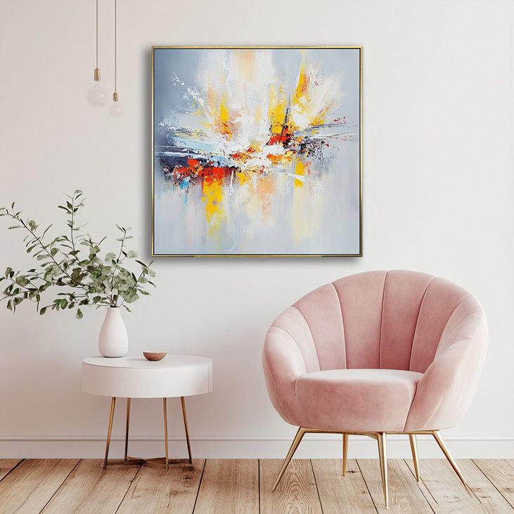 Abstract Splash Wall Art Colorful Modern Canvas Decor #YX30
