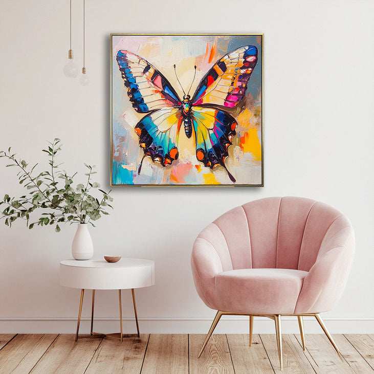 3D Textured Butterfly Canvas #YX34